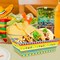 60 Pcs Fiesta Mexican Nacho Trays – Disposable Paper Snack Containers with Colorful Striped Design – Mexican Party Food Holders for Cinco de Mayo, Fiesta, Birthday & Carnival Celebrations – Perfect for Mother's Day Card Making Displays
